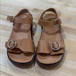 Great condition Brown Leather Sandals with Buckle